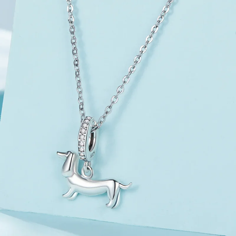 (bilde for) Pandora Style Dachshund Charm - SCC2561 - Vis 2