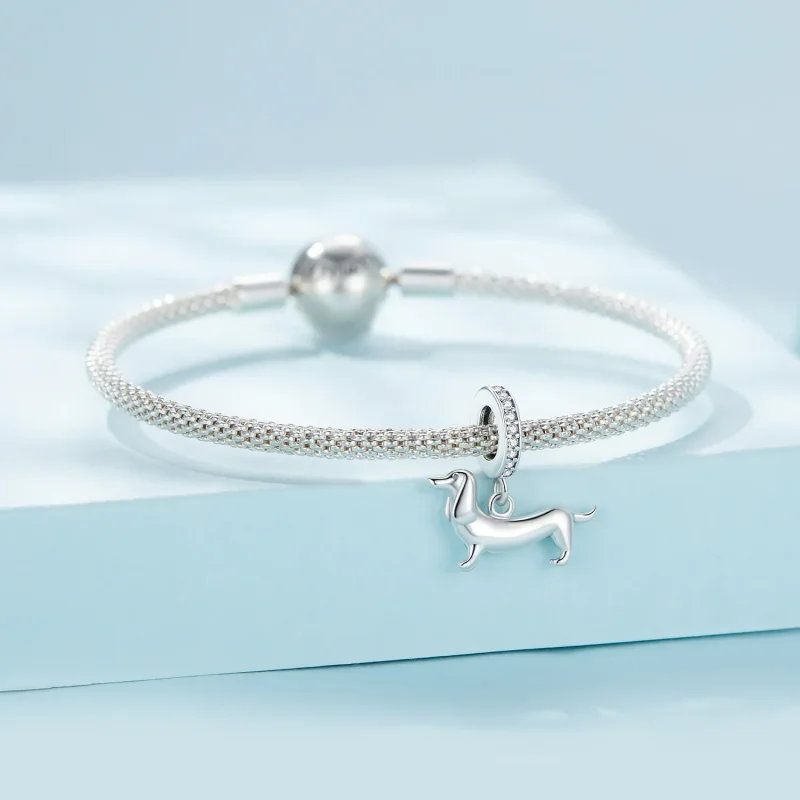(bilde for) Pandora Style Dachshund Charm - SCC2561 - Vis 3