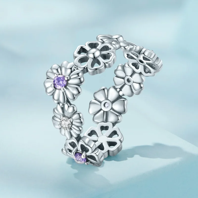 (bilde for) Pandora Style Daisy Chain Ring - SCR873 - Vis 2
