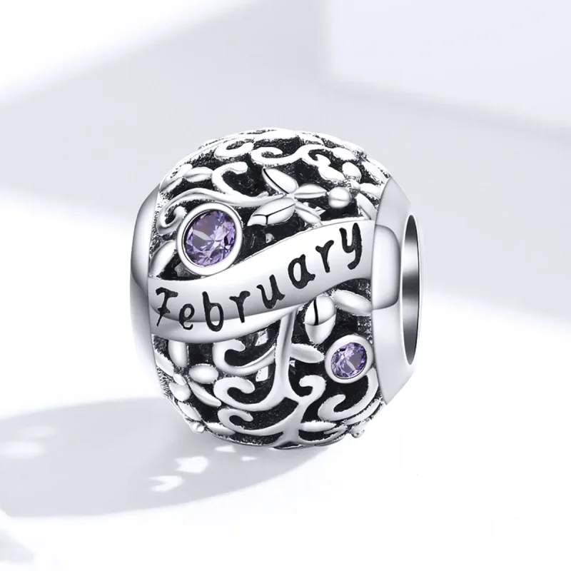 (bilde for) Pandora Style February Birthstone - SCC1385-2 - Vis 4