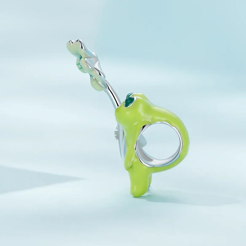 (bilde for) Pandora Style Frog Charm - SCC2488 - Vis 3