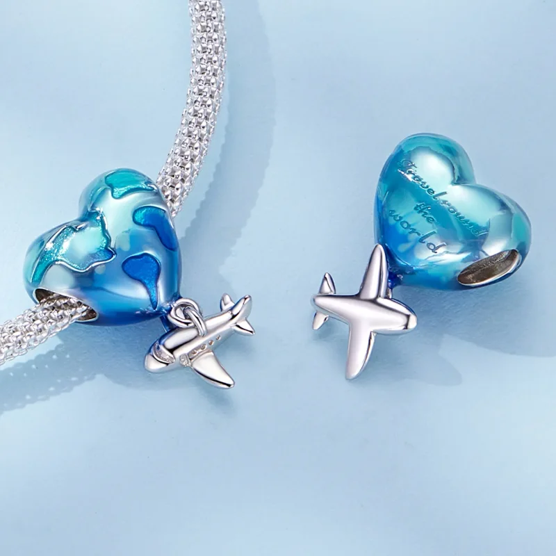 (bilde for) Pandora Style Globe Charm - SCC2481 - Vis 4