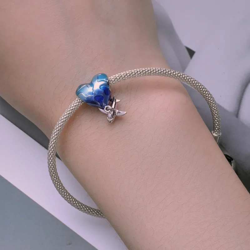 (bilde for) Pandora Style Globe Charm - SCC2481 - Vis 5