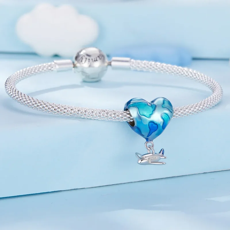 (bilde for) Pandora Style Globe Charm - SCC2481 - Vis 6
