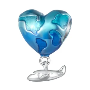 (bilde for) Pandora Style Globe Charm - SCC2481