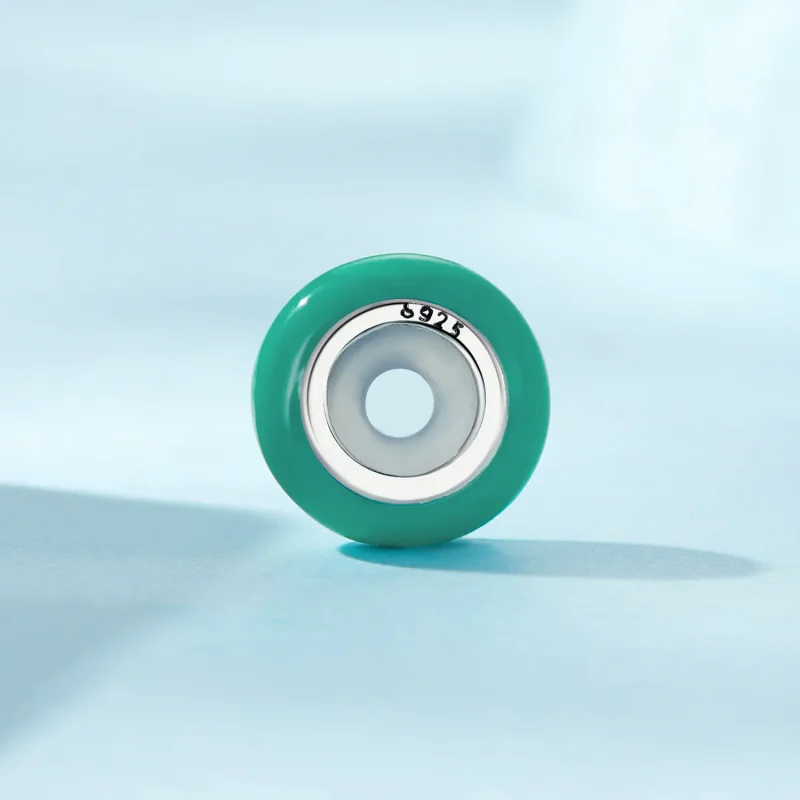 (bilde for) Pandora Style Green Spacer - SCC1450-TQ - Vis 3