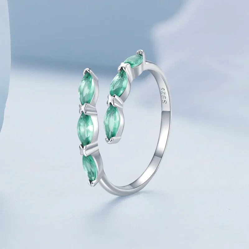 (bilde for) Pandora Style Grønn Ring - BSR415 - Vis 2
