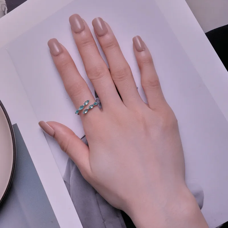 (bilde for) Pandora Style Grønn Ring - BSR415 - Vis 5