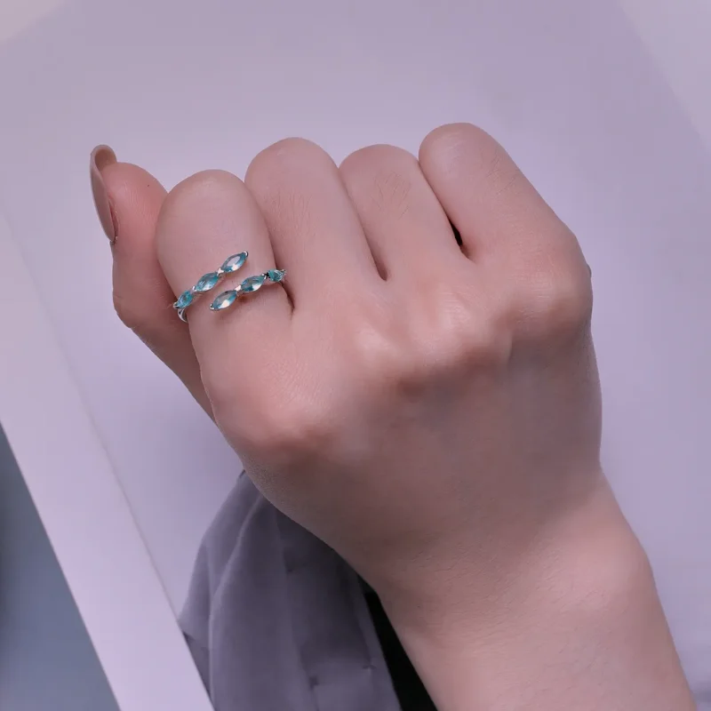 (bilde for) Pandora Style Grønn Ring - BSR415 - Vis 7