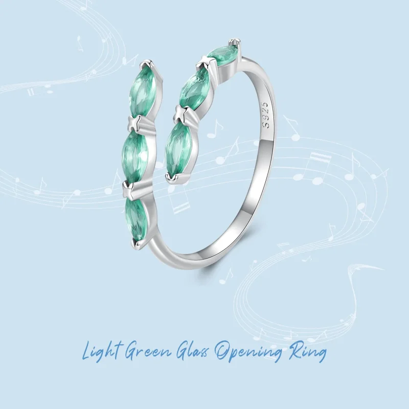 (bilde for) Pandora Style Grønn Ring - BSR415 - Vis 8