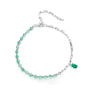 (bilde for) Pandora Style grønt armbånd - BSB128