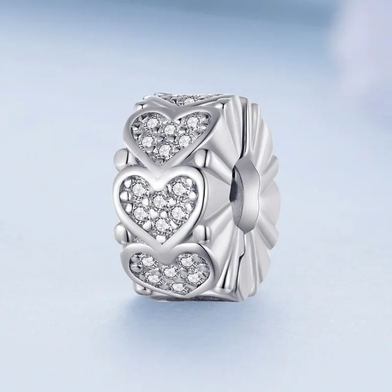 (bilde for) Pandora Style Heart Spacer - BSC885 - Vis 2