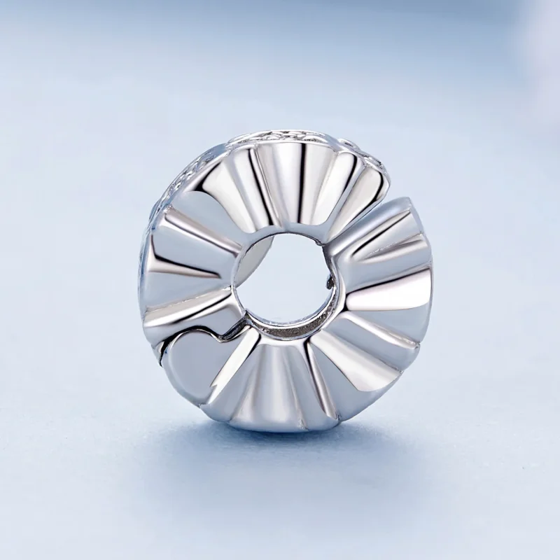 (bilde for) Pandora Style Heart Spacer - BSC885 - Vis 3