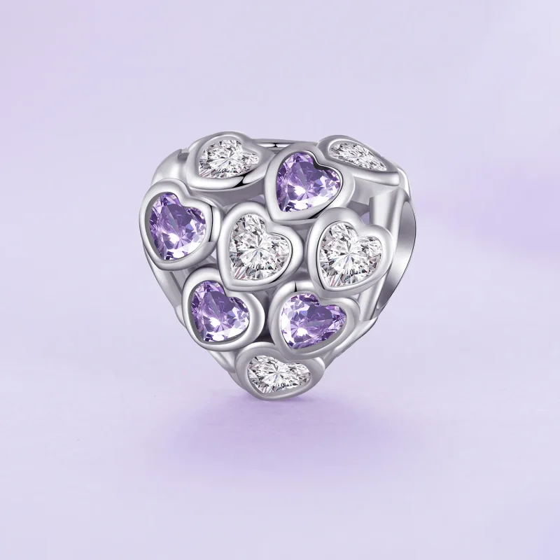 (bilde for) Pandora Style Hearts All Over Charm - SCC2451 - Vis 2