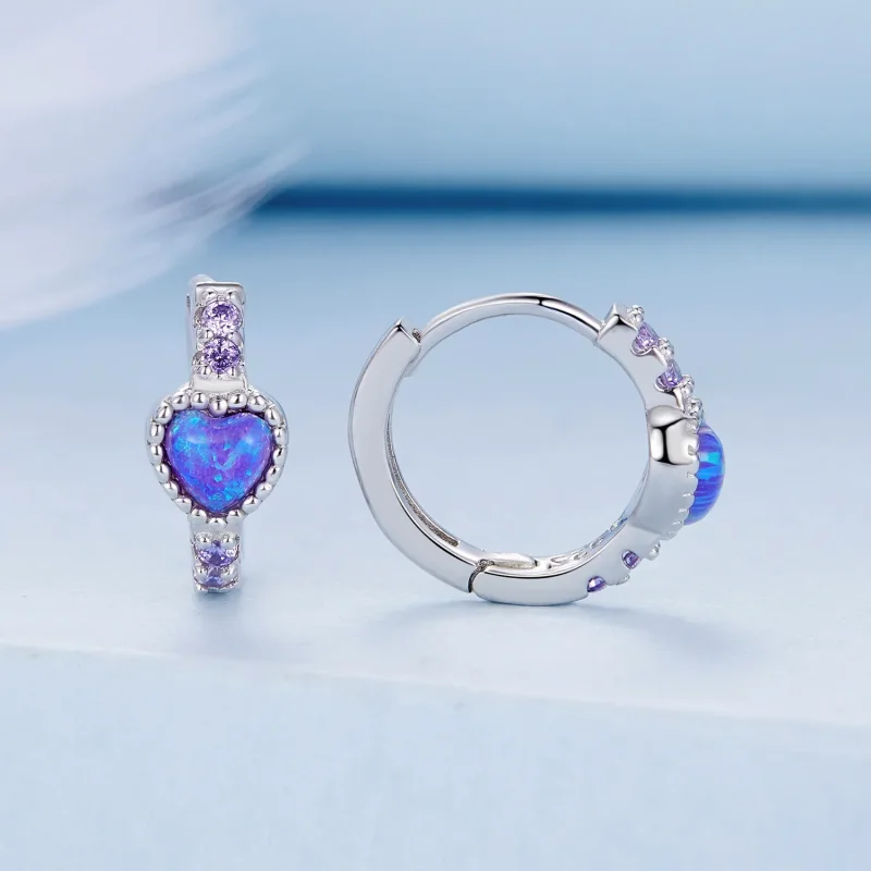 (bilde for) Pandora Style Hjertebøyler - BSE865 - Vis 2