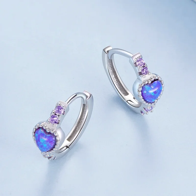 (bilde for) Pandora Style Hjertebøyler - BSE865 - Vis 3