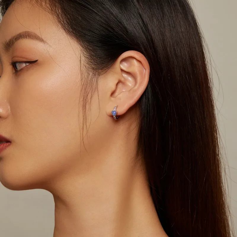 (bilde for) Pandora Style Hjertebøyler - BSE865 - Vis 5