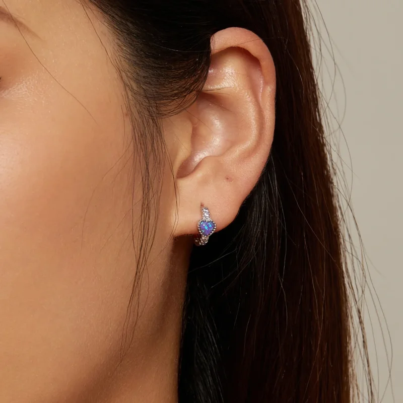 (bilde for) Pandora Style Hjertebøyler - BSE865 - Vis 7