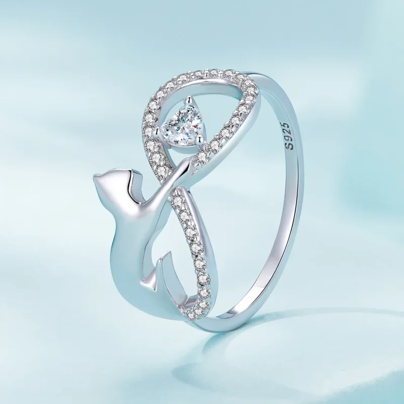 (bilde for) Pandora Style Infinity Knot Ring - SCR918 - Vis 2