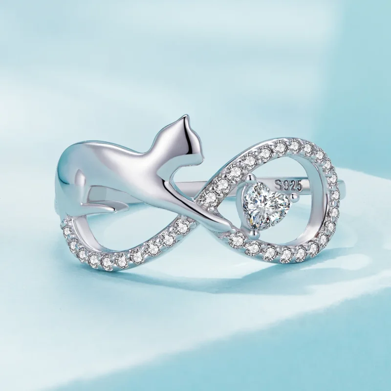 (bilde for) Pandora Style Infinity Knot Ring - SCR918 - Vis 3