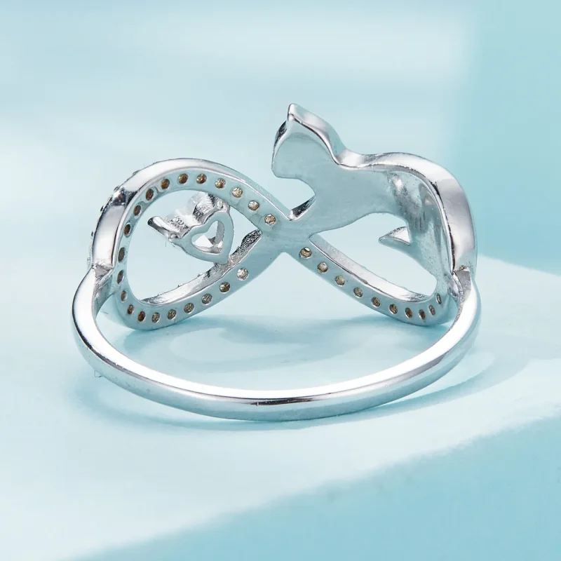 (bilde for) Pandora Style Infinity Knot Ring - SCR918 - Vis 4
