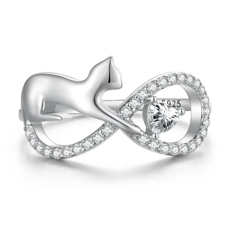(bilde for) Pandora Style Infinity Knot Ring - SCR918 - Vis 8