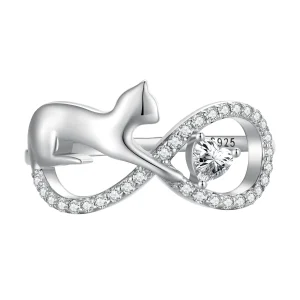 (bilde for) Pandora Style Infinity Knot Ring - SCR918