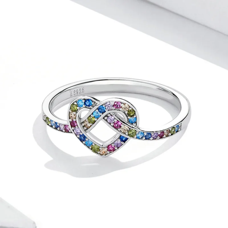 (bilde for) Pandora Style Knotted Heart Ring - SCR790 - Vis 3