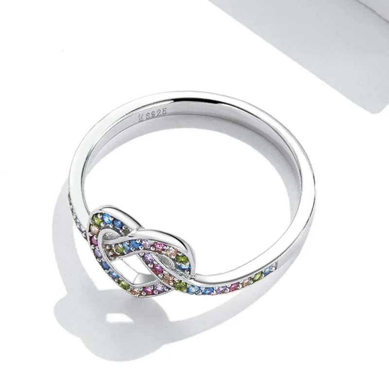 (bilde for) Pandora Style Knotted Heart Ring - SCR790 - Vis 4