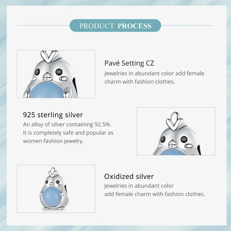 (bilde for) Pandora Style Kylling Charm - SCC2409 - Vis 6