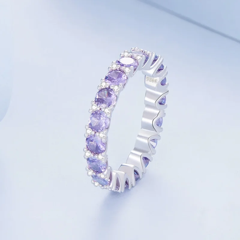 (bilde for) Pandora Style lilla ring - BSR340 - Vis 2