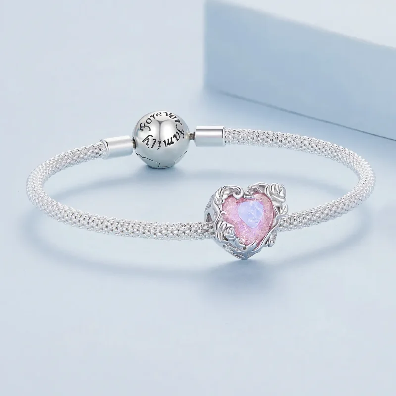 (bilde for) Pandora Style Love Heart Charm - BSC836 - Vis 5