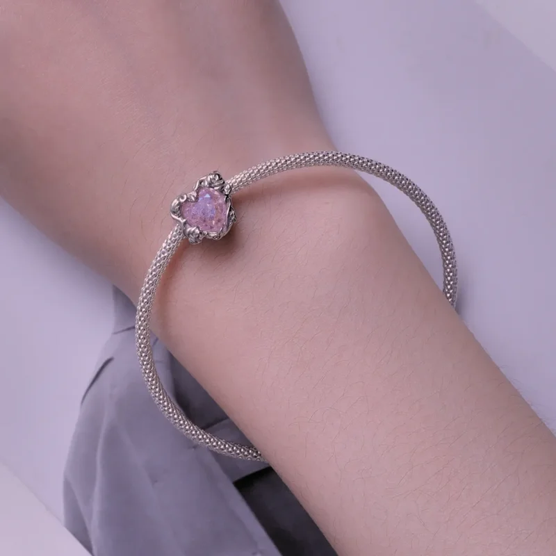 (bilde for) Pandora Style Love Heart Charm - BSC836 - Vis 6