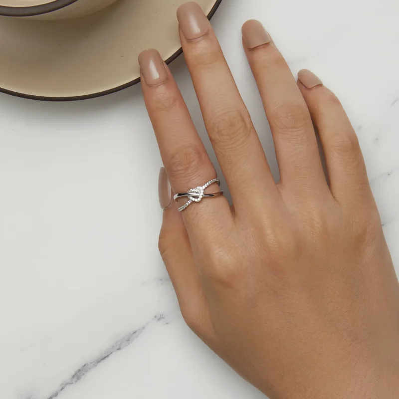 (bilde for) Pandora Style Love Knot Ring - BSR464 - Vis 5