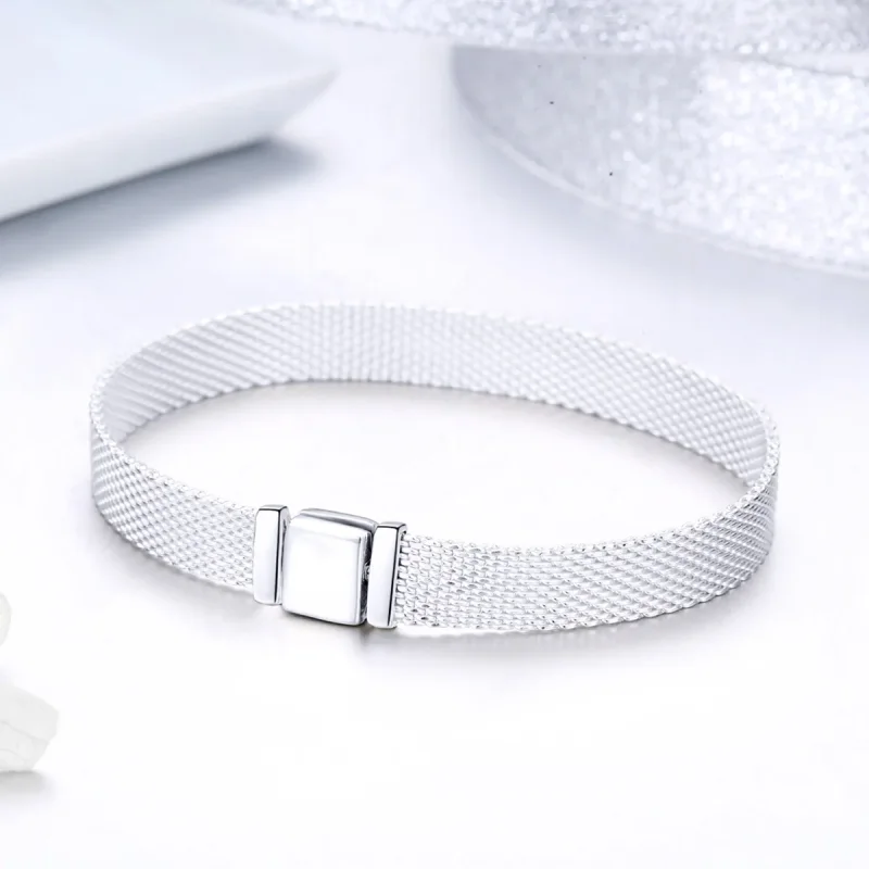 (bilde for) Pandora Style Mesh Armbånd - SCX001 - Vis 2
