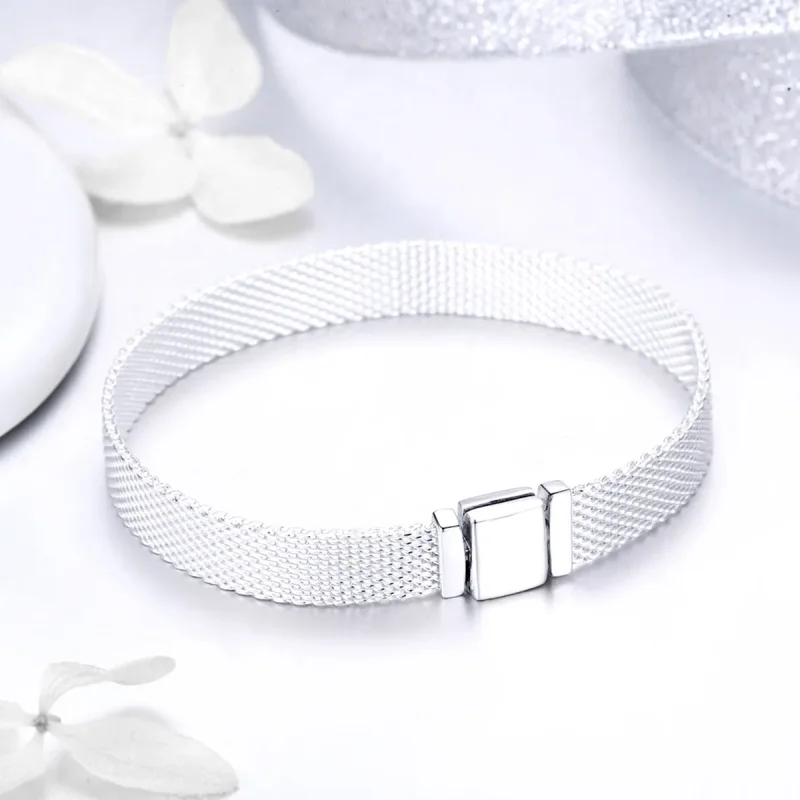 (bilde for) Pandora Style Mesh Armbånd - SCX001 - Vis 4