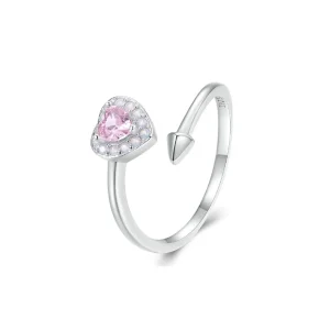 (bilde for) Pandora Style Open Heart Ring - SCR957-E