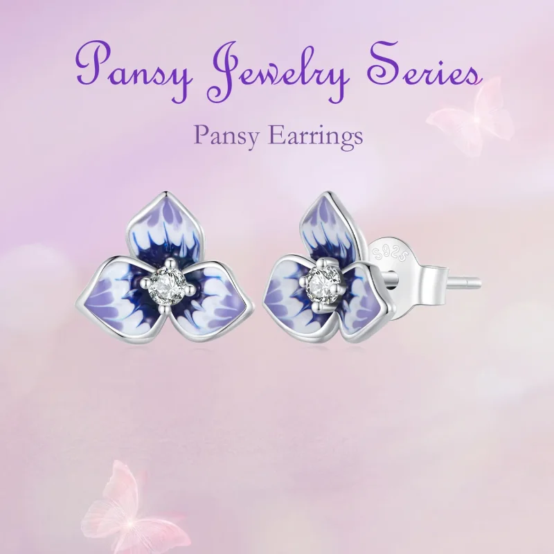 (bilde for) Pandora Style Pansy øredobber - BSE860 - Vis 6