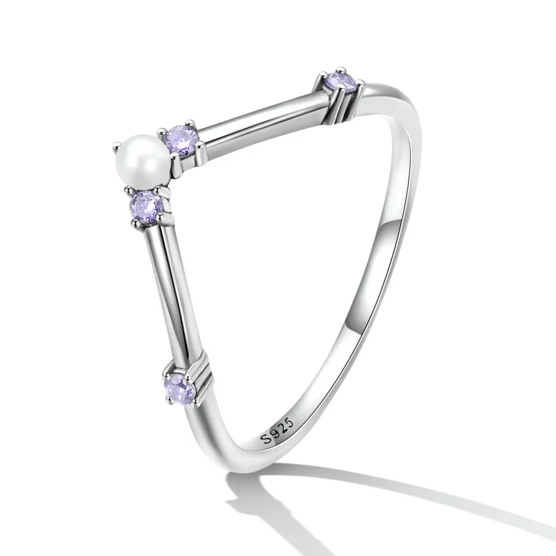 (bilde for) Pandora Style Princess Wishbone Ring - SCR835 - Vis 2