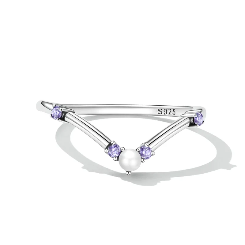 (bilde for) Pandora Style Princess Wishbone Ring - SCR835 - Vis 3