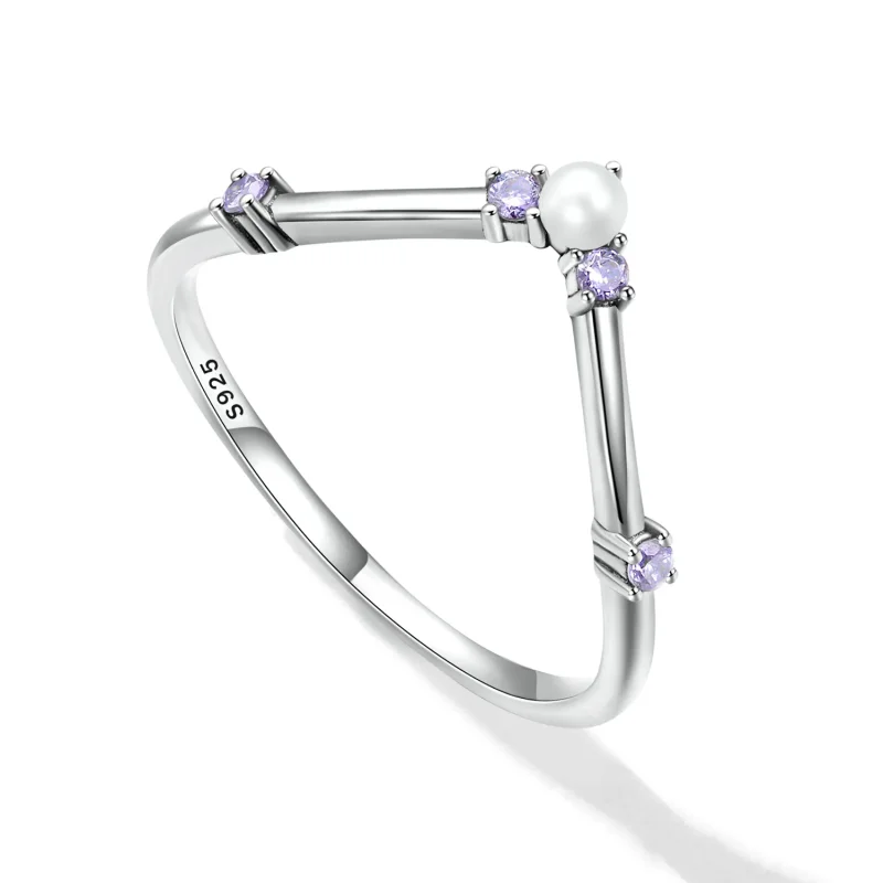 (bilde for) Pandora Style Princess Wishbone Ring - SCR835 - Vis 5