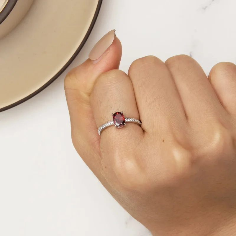 (bilde for) Pandora Style Rød Ring - BSR460-RD - Vis 6