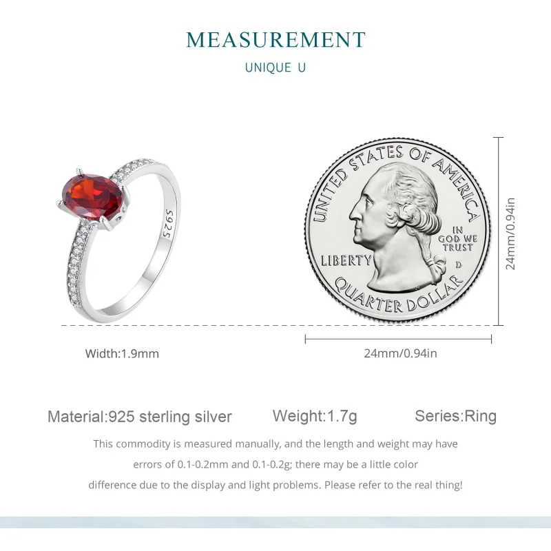 (bilde for) Pandora Style Rød Ring - BSR460-RD - Vis 7