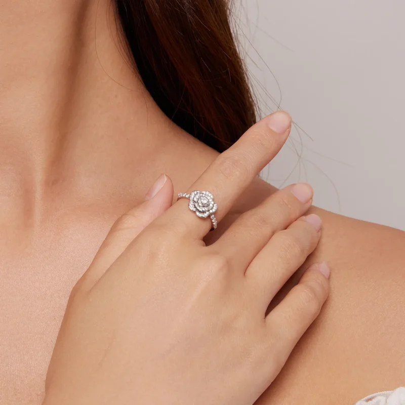 (bilde for) Pandora Style Rose Ring - BSR449 - Vis 4