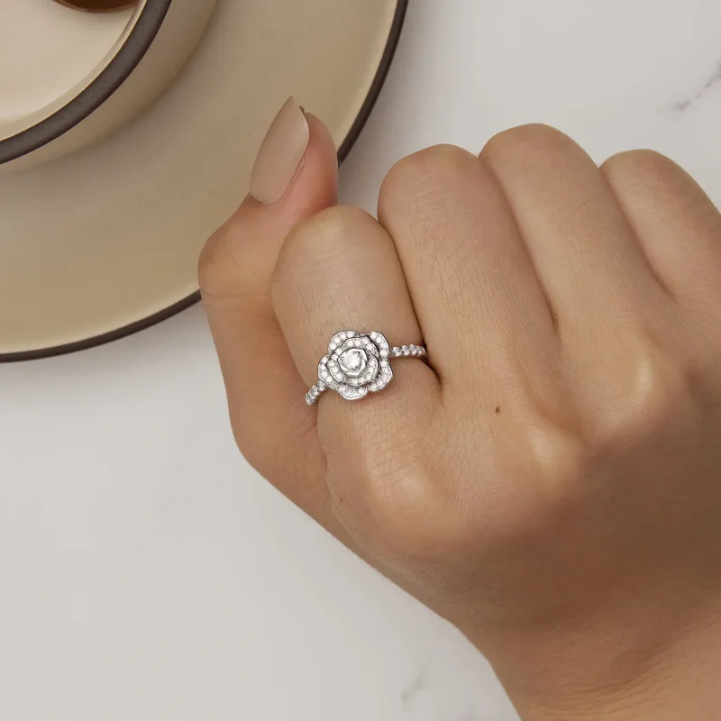 (bilde for) Pandora Style Rose Ring - BSR449 - Vis 6