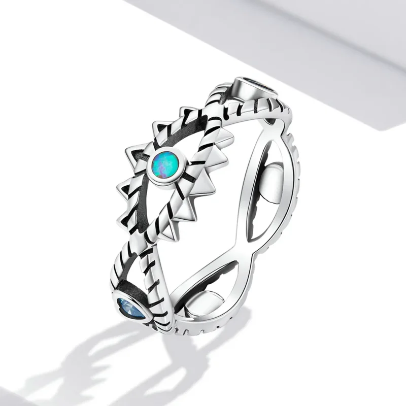 (bilde for) Pandora Style Sapphire Ring - SCR800 - Vis 2