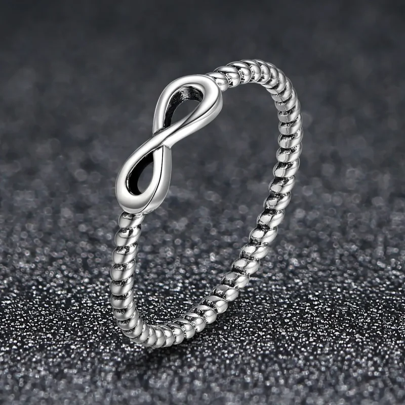 (bilde for) Pandora Style Silver Infinity Ring - SCR094 - Vis 3