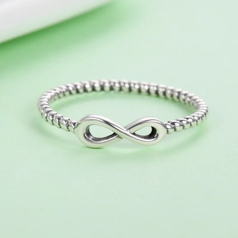 (bilde for) Pandora Style Silver Infinity Ring - SCR094 - Vis 4