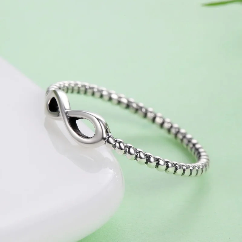 (bilde for) Pandora Style Silver Infinity Ring - SCR094 - Vis 5