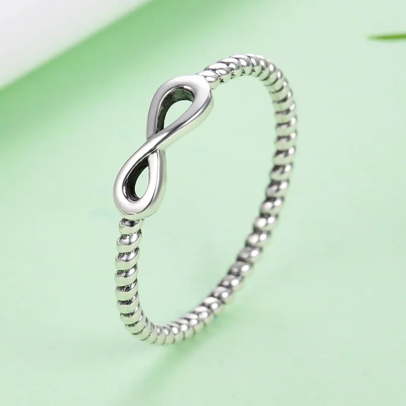 (bilde for) Pandora Style Silver Infinity Ring - SCR094 - Vis 6